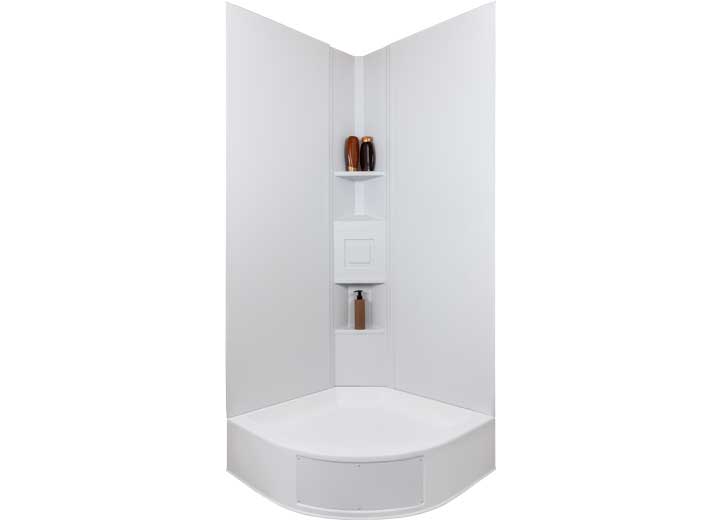 Icon Technologies Limited RV CUSTOMIZABLE NEO ANGLE SHOWER MODULAR SURROUND KIT (FOR A 45 DEG ANGLE)