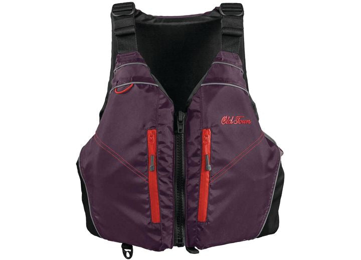 Old Town Kayak/Ocean Kayak Old Town Riverstream Life Jacket - Black Cherry, Unisex Adult Universal