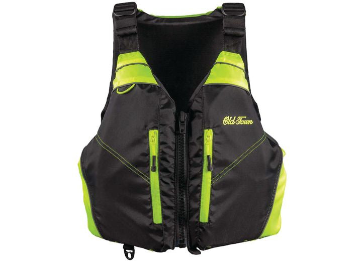 Old Town Kayak/Ocean Kayak Old Town Riverstream Life Jacket - Black/Hi Vis Yellow, Unisex Adult Universal