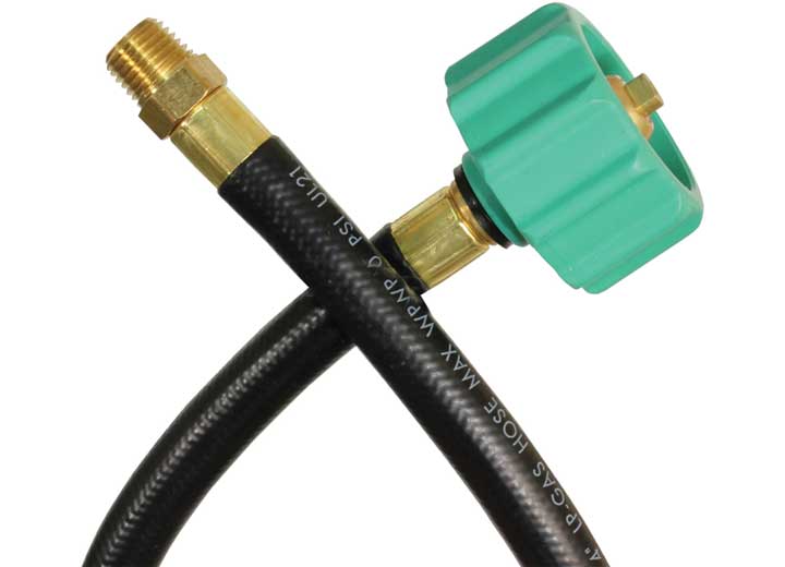 JR Products 1/4" OEM Pigtail QCC1 - 15", 1/4" Male Pipe Thread End