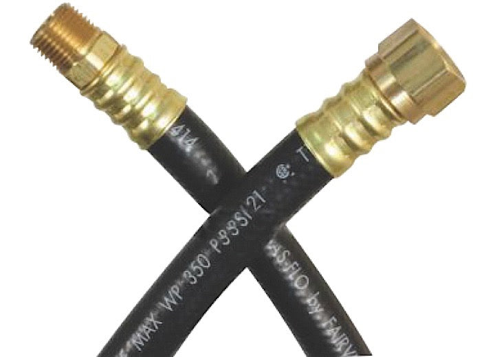 JR Products 3/8" OEM LP Supply Hose - 36", 1/2" Female SAE End & 3/8" Male Pipe End