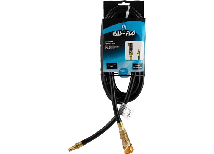 JR PRODUCTS 1/4 OEM RV APPLIANCE HOSE, 144, THERMPLASTIC HOSE