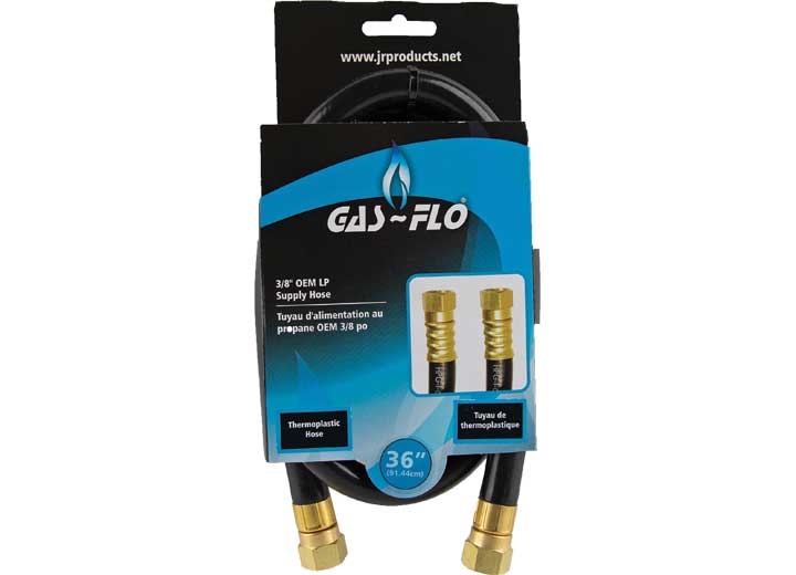 JR PRODUCTS 3/8 OEM LP SUPPLY HOSE, 36, THERMPLASTIC HOSE