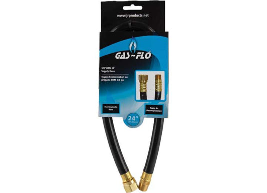 JR PRODUCTS 3/8 OEM LP SUPPLY HOSE, 24, THERMPLASTIC HOSE