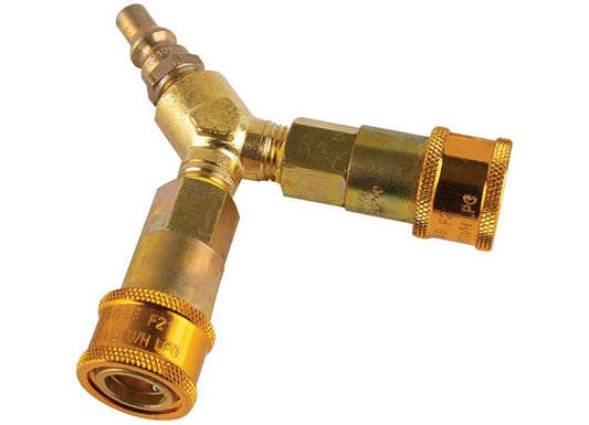 JR PRODUCTS 1/4IN GAS INTERCHANGE Y-SPLITTER