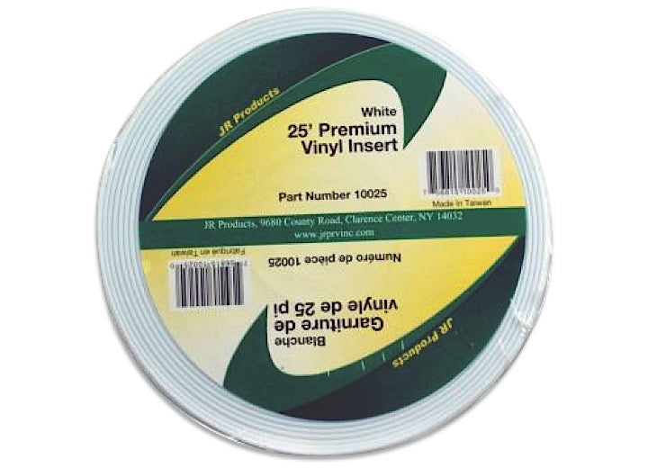 JR Products 25FT PREMIUM VINYL INSERT, WHITE