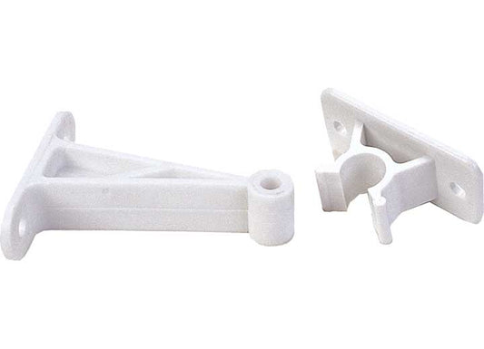 JR Products 3IN C-CLIP DOOR HOLDER, POLAR WHITE