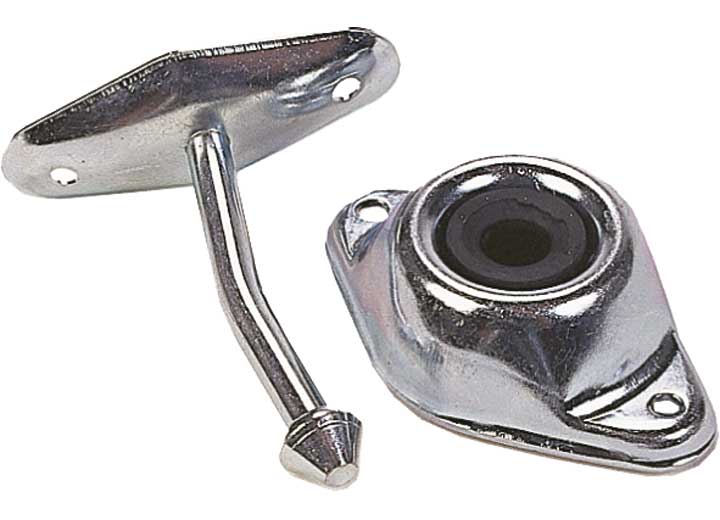 JR Products 4-3/4IN ANGLED PLUNGER DOOR HOLDER