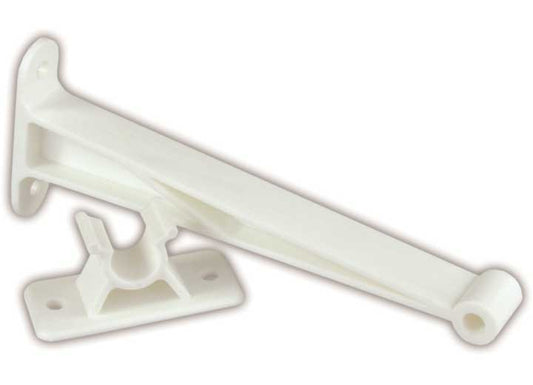 JR Products 5-1/2IN C-CLIP DOOR HOLDER, POLAR WHITE