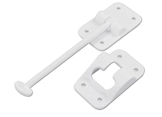 JR Products 3-1/2IN T-STYLE DOOR HOLDER, WHITE