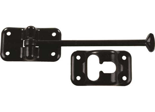 JR Products 6IN T-STYLE DOOR HOLDER, BLACK