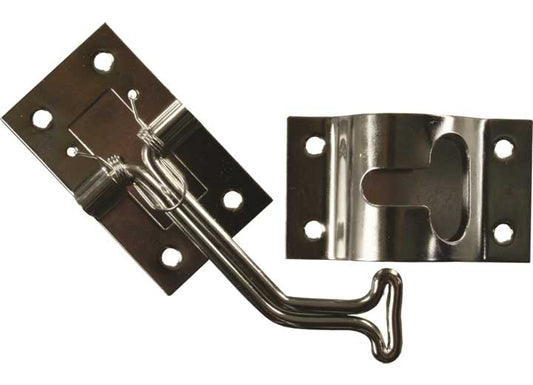 JR Products 45 DEGREE T-STYLE DOOR HOLDER, STAINLESS STEEL