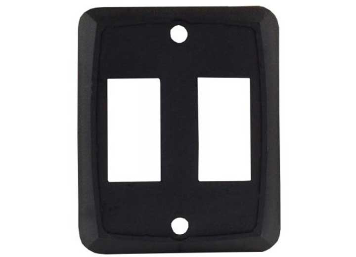 JR Products DOUBLE FACE PLATE, BLACK