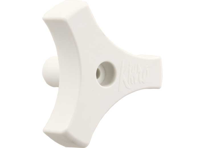 JR Products 9/16IN TRI-LUG WINDOW KNOB, WHITE
