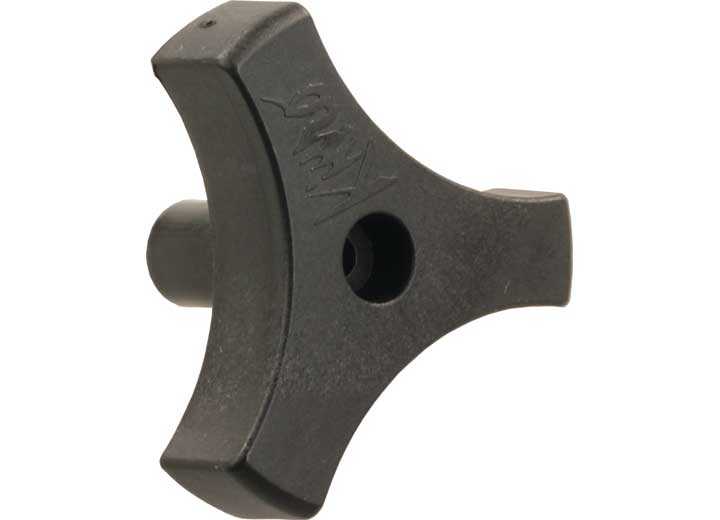 JR Products 9/16IN TRI-LUG WINDOW KNOB, BLACK