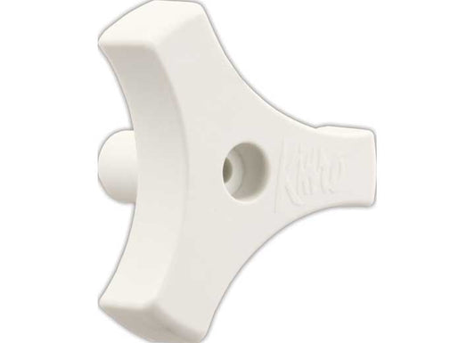 JR Products 13/16IN TRI-LUG WINDOW KNOB, WHITE