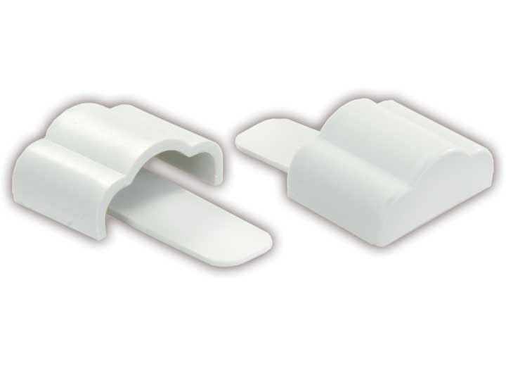 JR Products (DPN) FULL EXTRUSION END CAP (R&L HAND SET), POLAR WHITE
