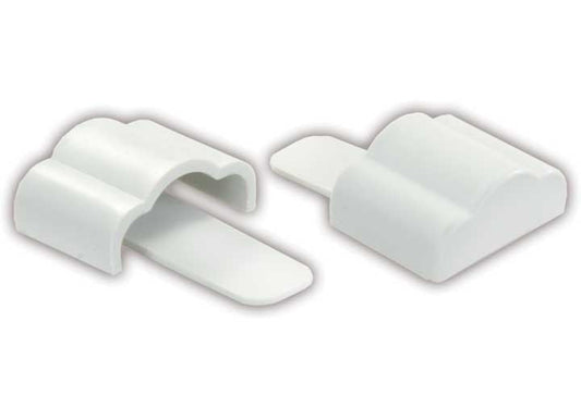 JR Products (DPN) FULL EXTRUSION END CAP (R&L HAND SET), POLAR WHITE