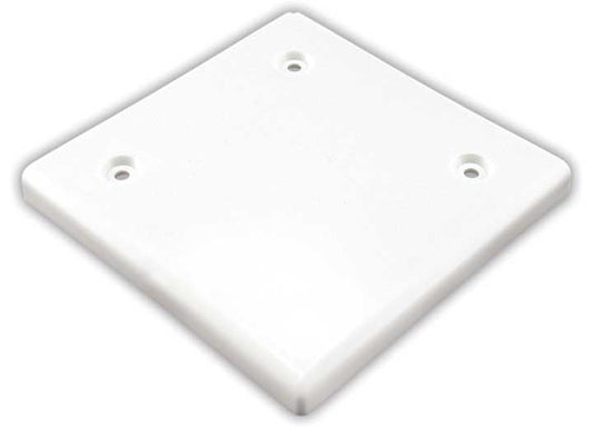 JR Products 4-3/4IN SQUARE SLIDE-OUT CAP, POLAR WHITE