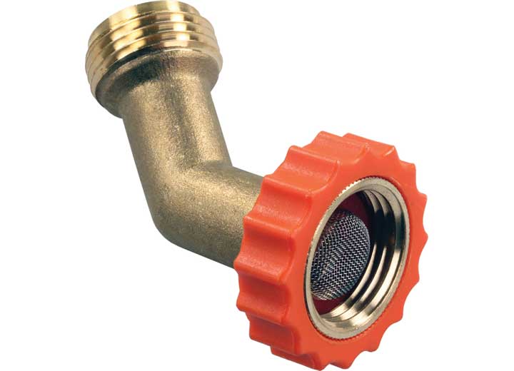 JR Products 45 DEGREE HOSE SAVER, LEAD-FREE BRASS