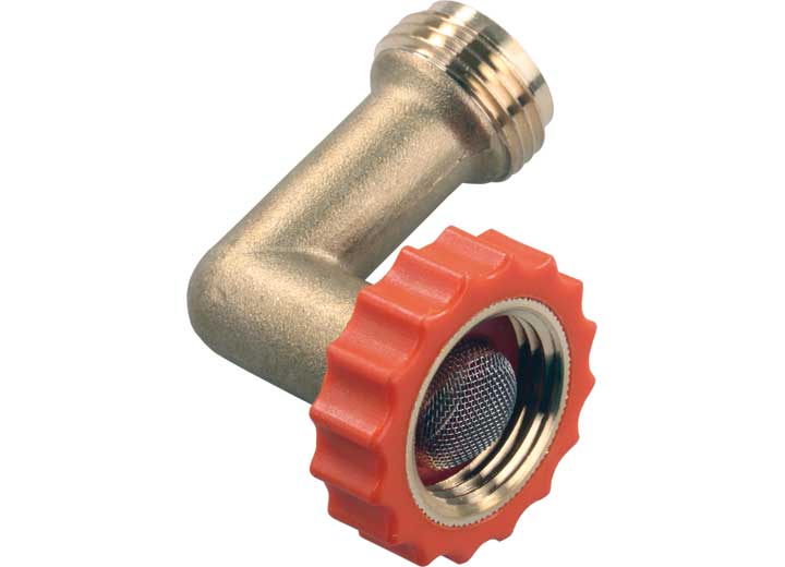 JR Products 90 DEGREE HOSE SAVER, LEAD-FREE BRASS