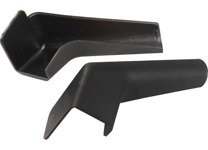 JR Products RAIN GUTTER SPOUTS - EXTENDED - RIGID - BLACK