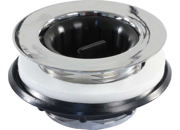 JR Products PLASTIC STRAINER W/THREADED BASKET, CHROME