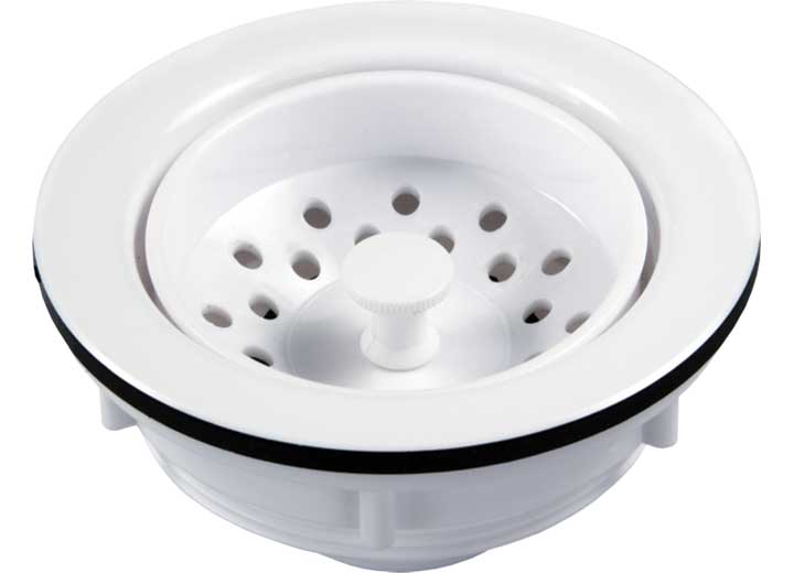 JR Products KITCHEN STRAINER, WHITE