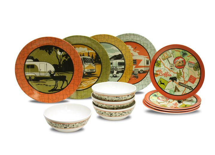 JR Products MALAMINE DISH SET
