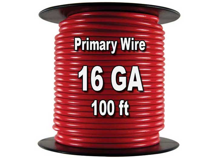 J T & T Products PRIMARY WIRE - RATED 80 DEGREES C 16 AWG, GREEN 100 FT.