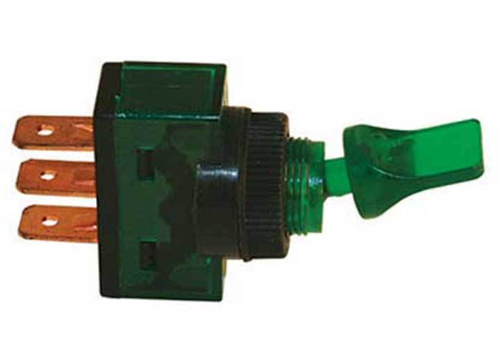 J T & T Products GREEN ILLUMINATED DUCKBILL 20A 12V S.P.S.T. 1 PC