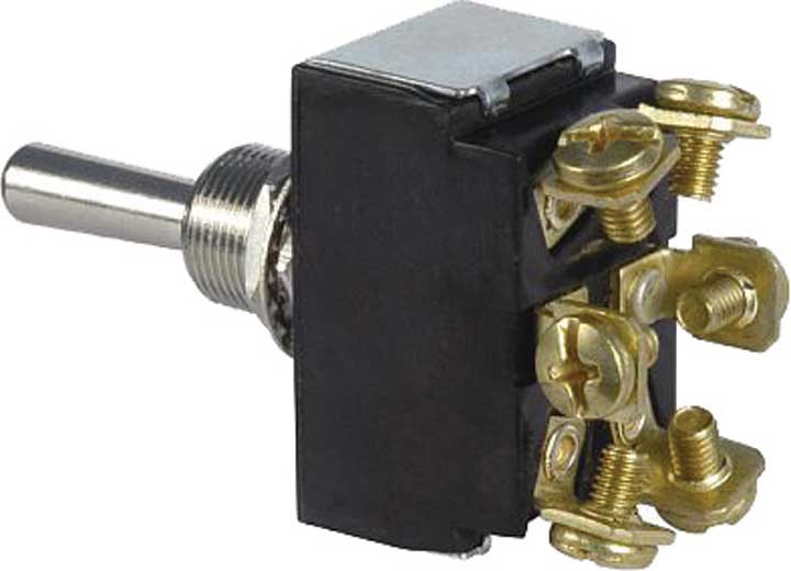 J T & T Products HEAVY DUTY MOM. TOGGLE 30A 12V D.P.D.T. 1 PC