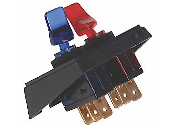 J T & T Products RED/BLUE ILLUM DUCKBILLS/PANEL MOUNT COMBO 1 SET