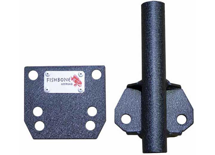 Kentrol/Fishbone Offroad UNIVERSAL TRUCK BED RAIL FLAG MOUNT FOR 1IN DIAMETER POLES BLACK