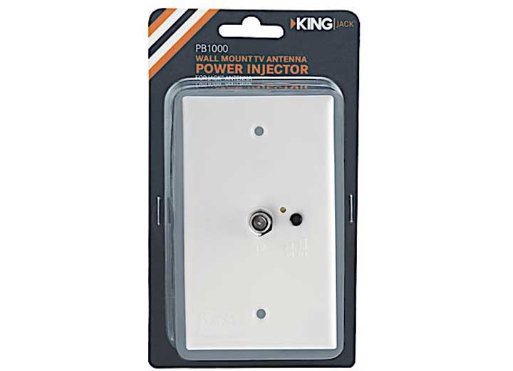 King ANT. PWR SWITCH, WALL MT, WHITE