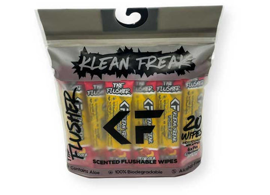 Klean Freak THE FLUSHER - 20 PACK -GEORGIA PEACH FLUSHABLE WIPES