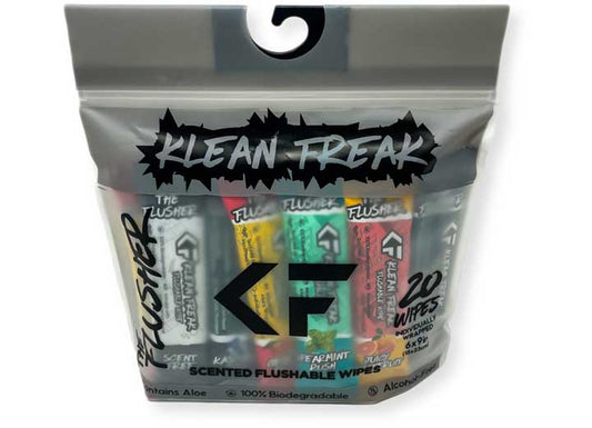 Klean Freak THE FLUSHER - 20 PACK - MIXED FLUSHABLE WIPES