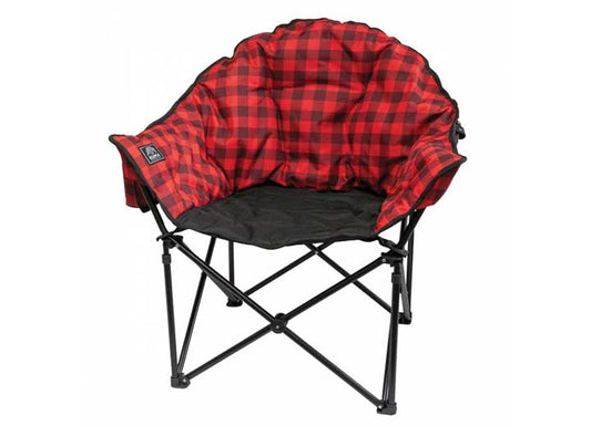 KUMA Outdoor Gear Lazy Bear Camping Chair – Red/Black Plaid