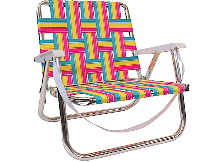 Kuma Outdoor Gear LOLLIPOP BACKTRACK LOW CHAIR - YELLOW/PINK/TEAL