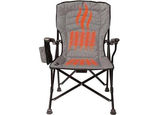 KUMA Outdoor Gear Switchback Heated Camping Chair – Heather Grey