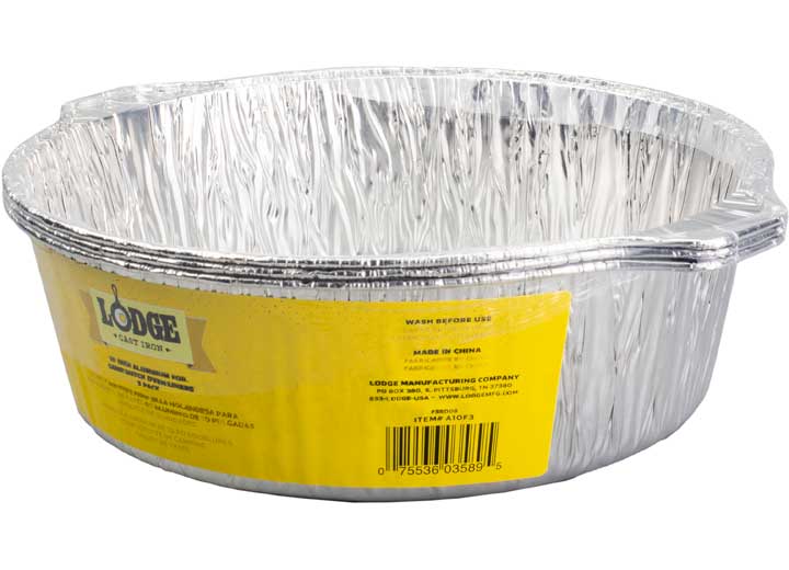 Lodge Aluminum Foil Liners (3-Pack) for Lodge 4 Quart/10 Inch Camp Dutch Oven