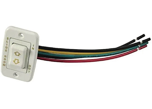 Lippert WHITE SLIDE-OUT SWITCH KIT (SWITCH, BEZEL, & HARNESS)