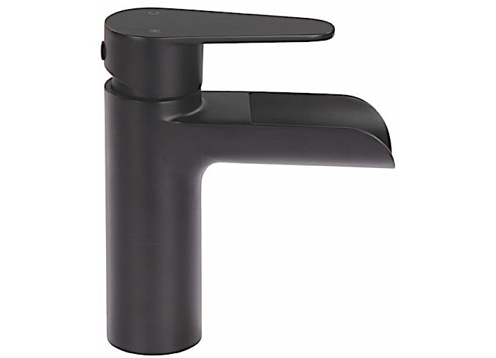Lippert WATERFALL BATHROOM FAUCET - BLACK MATTE (RETAIL BOX)