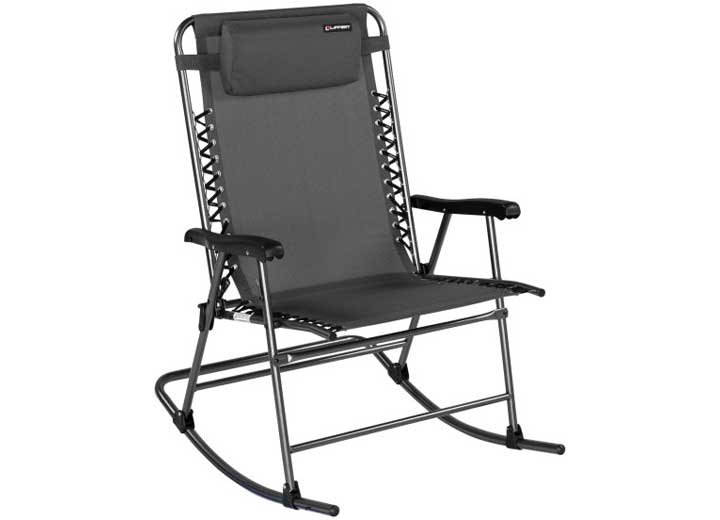 LIPPERT STARGAZER OUTDOOR ROCKING CHAIR, DARK GREY