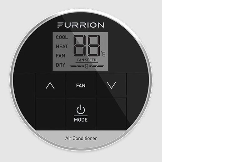 Lippert FURRION CHILL RV SINGLE ZONE LED BACKLIT BASIC WALL THERMOSTAT, BLACK
