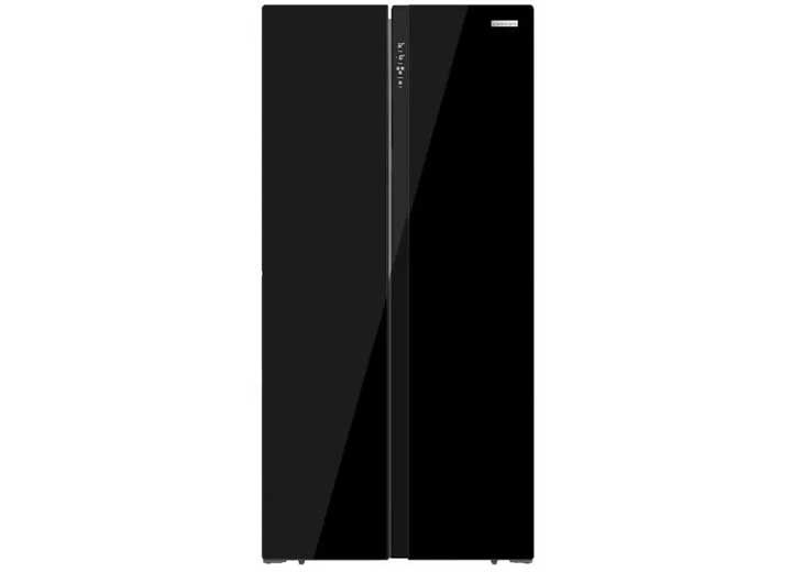 Lippert REFRIGERATOR, 15.6 CF SIDE BY SIDE BLACK GLASS
