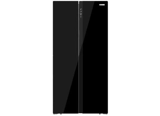 Lippert REFRIGERATOR, 15.6 CF SIDE BY SIDE BLACK GLASS