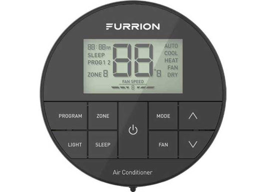 Lippert FURRION CHILL MULTI-ZONE WALL THERMOSTAT - BLACK, 3 FAN SPEEDS