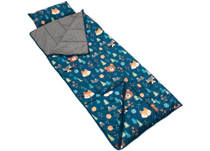 Lippert THOMAS PAYNE KIDS SLEEPING BAG W/ PILLOW-WILDERNESS PRINT
