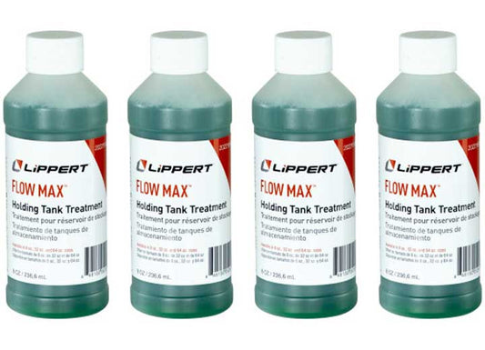 Lippert FLOW MAX HOLDING TANK TREATMENT - 8 OZ BOTTLES, 4-PACK